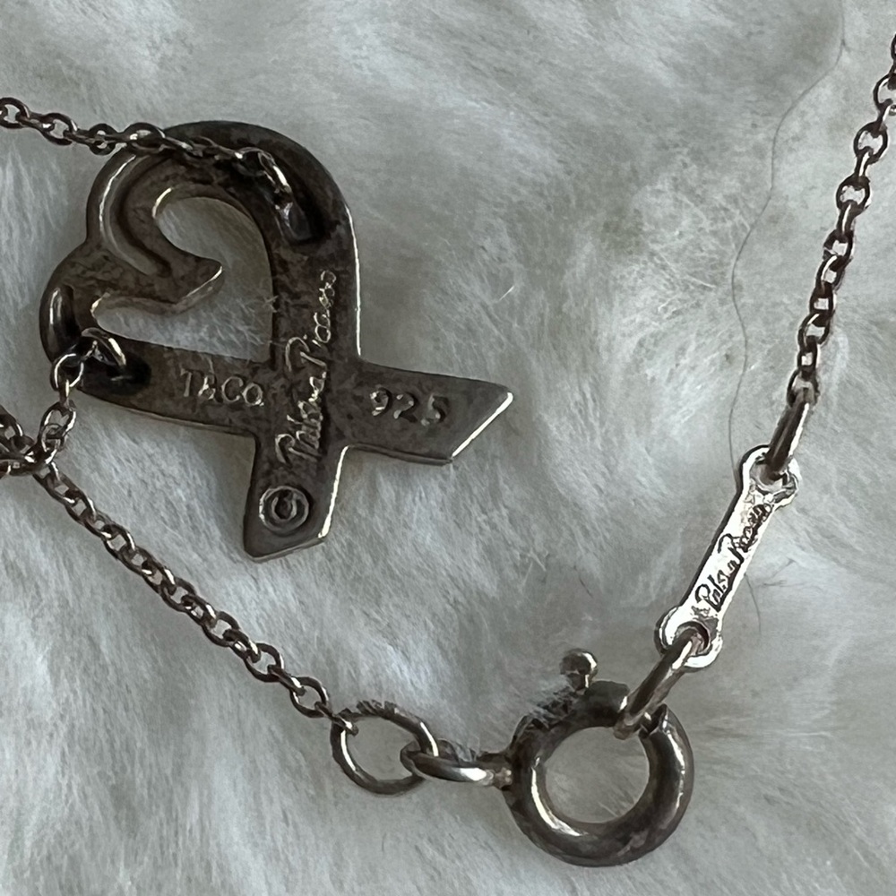 Tiffany & Co Loving Heart Necklace Silver - Picture 9 of 11